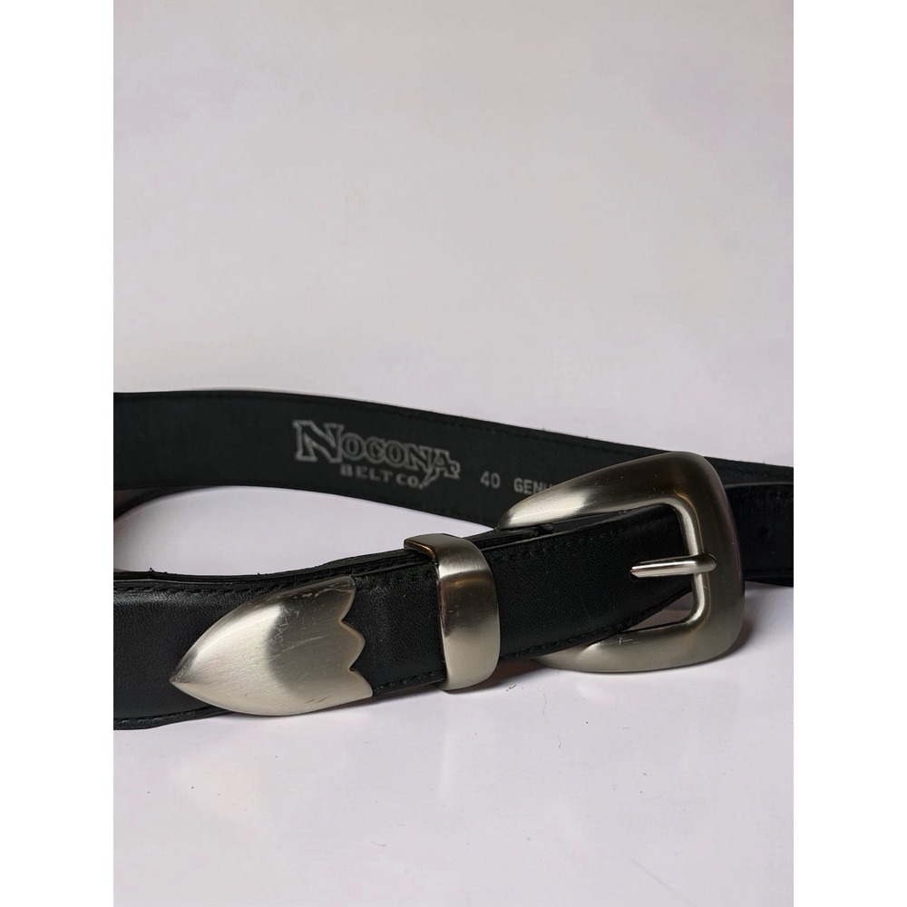 Nocona Men's Sz 40 Tapered Black Leather Belt N2427201 Cowboy Rodeo Western